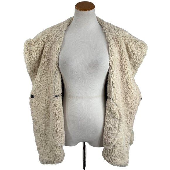 Vintage Vakko Penny Lane Faux Suede Shearling Coat 70s Boho Afghan Y2K Noughties - Picture 14 of 16